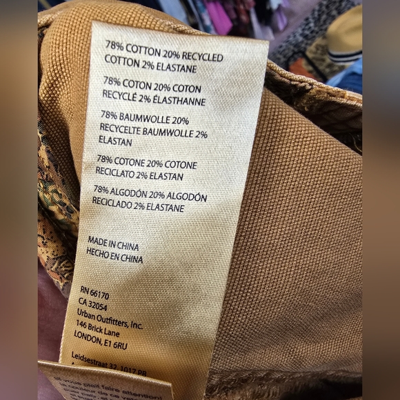 Anthropologie NWT Brown Exposed Zipper Zip Up Shorts Size 10 $80 - Picture 7 of 7